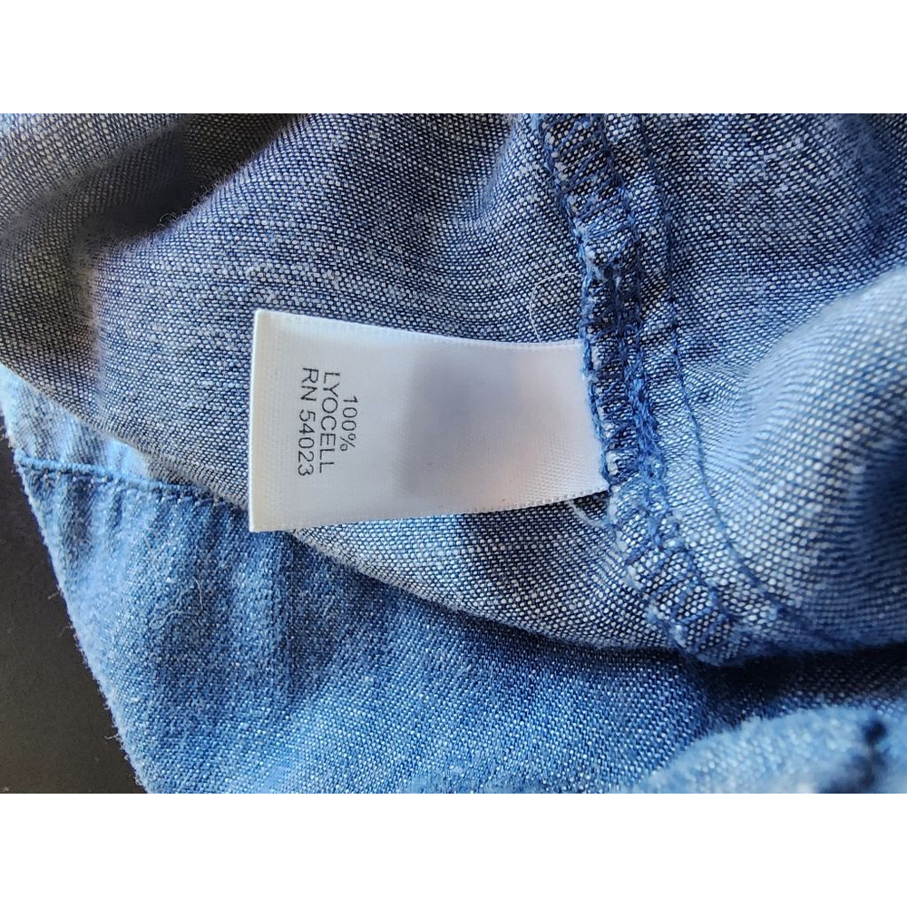 Women's Banana Republic Denim Dress Size 00 Petite Blue - Picture 6 of 6